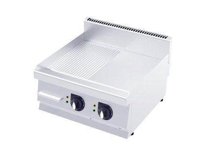 Elektrický gril 600 - hladký/ryhovaný - 600x600x290 mm