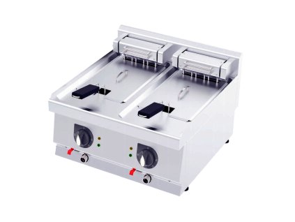 GASTRO 600 Elektrická dvoj- fritéza  2 x 12 l - bez podstavca