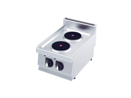 GASTRO 600 Elektrický sporák - 2 platne,  bez podstavca