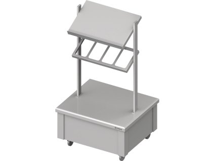 Vozík na podnosy a príbor – 4x GN1/4
