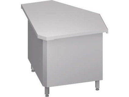 Neutrálny výdajný stôl rohový 90° - 785x785x880mm