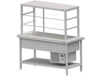 Chladená výdajná vitrína - obslužné na 3x GN1/1