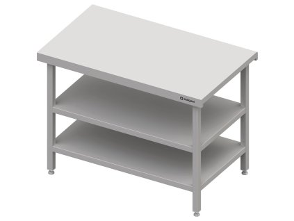 Neutrálny výdajný stôl s dvoma policami – 500x735x880mm