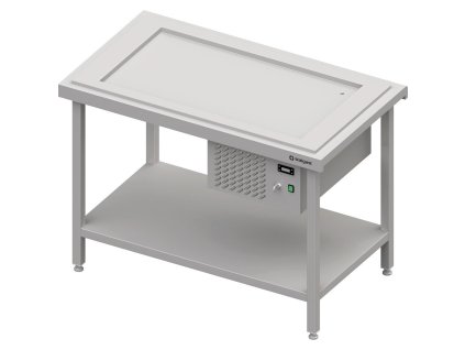 Výdajný stôl s chladenou platňou na 2x GN1/1