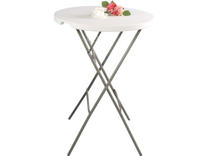 Gulatý cateringový barový stôl d 800x1100 skladací