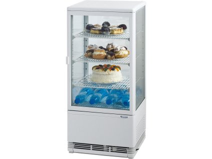 Vitrína na zákusky alebo nápoje biela – 78 l – 170 W