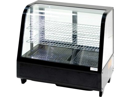 Čierna stolová vitrína 100 l