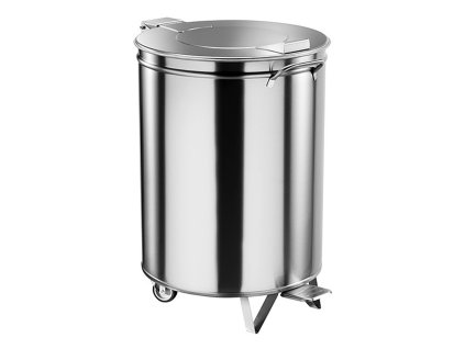 Nerezový odpadkový kôš, 50 l – nášľapný