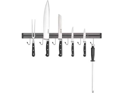 Magnetický držiak nožov 45 cm s vešiakmi