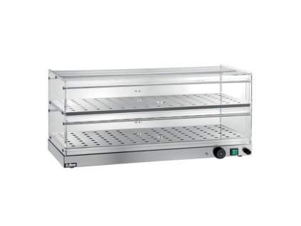 Ohrevná vitrína samoobslužná - dvojpodlažná, hranatá - 500x350x400 mm