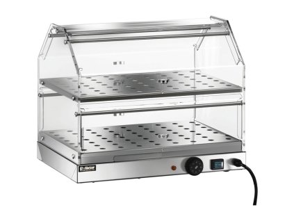 Ohrevná vitrína samoobslužná - dvojpodlažná - 500x350x400 mm