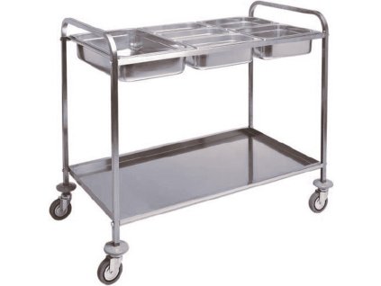 Transportný vozík s výrezom na 3x GN1/1