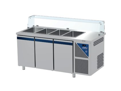 Saladeta DALMEC 3x dvere, so sklom