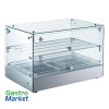 Ohrevná vitrína GASTRO® MINI – hranata – dvojpolicova
