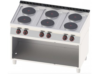 REDFOX Elektrický sporák 6 zón BASIC - SP 70/120 E s podestavbou
