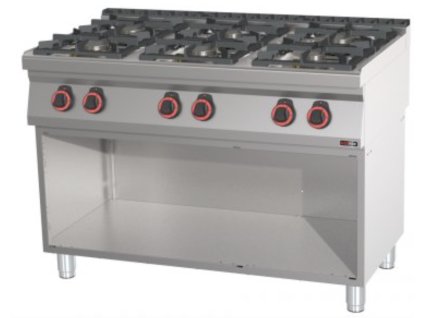 REDFOX Plynový sporák 6 zón - SP 70/120 G s podestavbou
