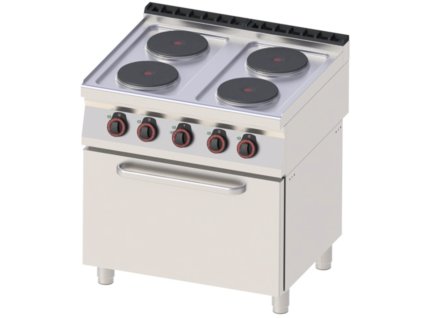 REDFOX Elektrický sporák s troubou 4 zóny - SPT 70/80 - 11 E