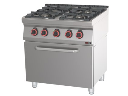 REDFOX Plynový sporák s troubou 4 zóny - SPT 70/80 11 GE