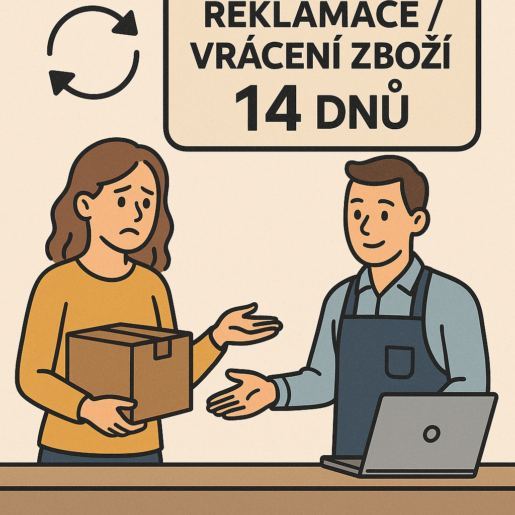 🛠️ Jak reklamovat nebo vrátit zboží zakoupené u nás