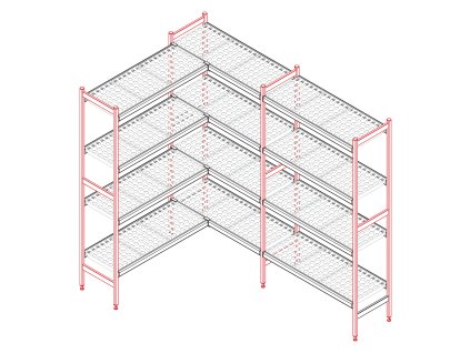 Product photo Stojina 1550 mm 00004170