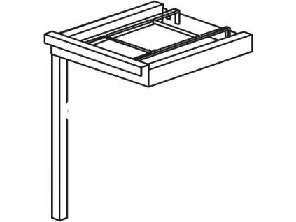 stul automaticky rohovy 90 700 x 610 x 900 mm