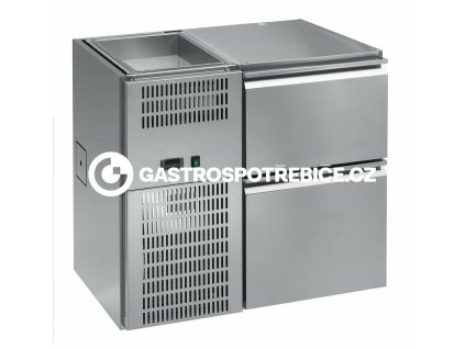 stul chladici barovy regs 110e 1sekce delka 990mm s chlazenou vanou na napoje