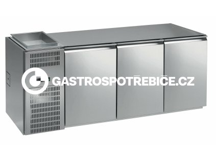stul chladici barovy regs 330e 3sekce delka 2150mm s chlazenou vanou na napoje