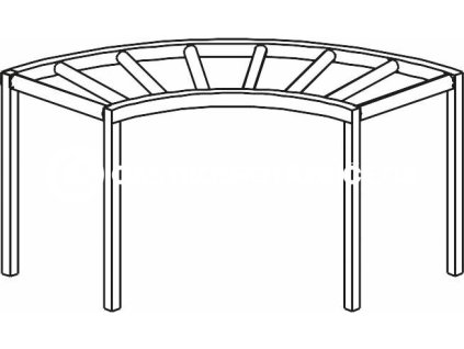 stul valeckovy oblouk 90 1300 x 1300 x 850 mm