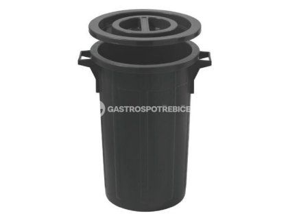 kos na odpad s vikem 60 litru cerna