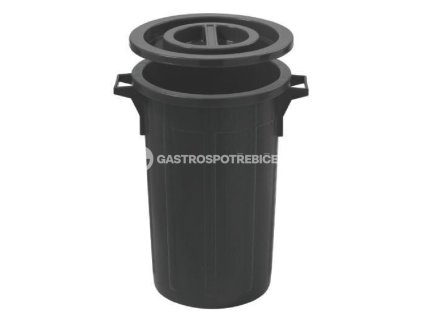 kos na odpad s vikem 60 litru cerna