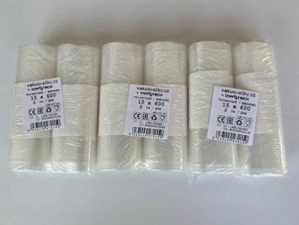 Vakuovací rolka VROUBKOVANÁ 150×6000 mm (6 ks, 36 m)