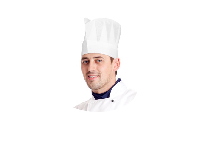 Čiapka kuchárska biela [10ks]
