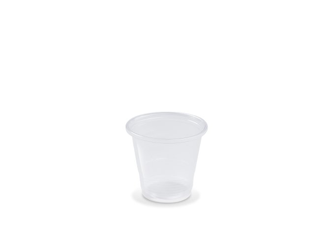 Pohár PP priehľadný 80ml 57mm bez cajchu [100ks]