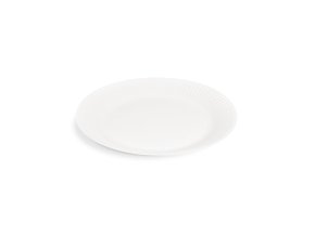 Tanier papierový 18cm plytký biely recycled [100ks]