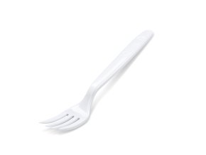 Vidlička biela PP na viac použití 18,5cm [50ks]