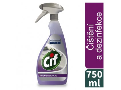 100887789 Cif PF.2in1 Cl.Disinf.6x0.75L Hero+ cs CZ