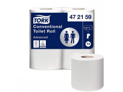 TORK T4 toaletní papír 2-vrstvý, 12 bal po 4 ks