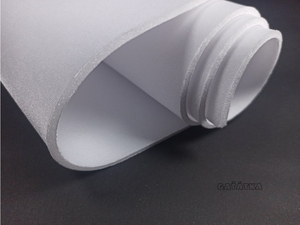 Cut and sew foam - pěna na košíčky 3mm - bílá  (polyester)