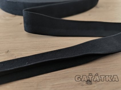 Lemování pruženka do pasu 25mm - černá