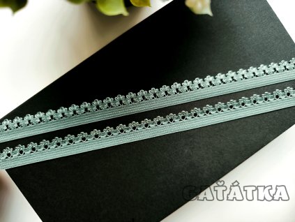 Ozdobná lemovací pruženka - 13mm - zelená