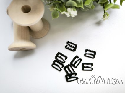 Háček ramínkový 10mm - kov - černá