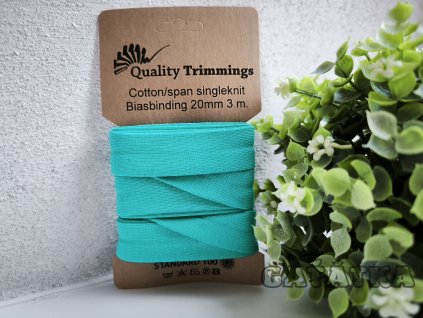 Bavlněný šikmý proužek 96% bavlny a 4% elastanu - tm.tyrsová