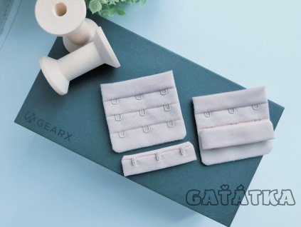 Zadní podprsenkové zapínání 3:3 - silver peony