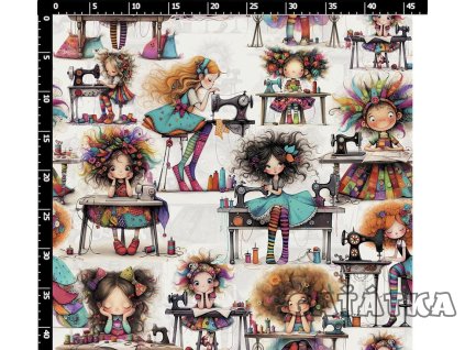 Bavlněný úplet - švadlenka