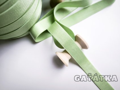 Elastické ramínko šíře 18mm - rajská zelená