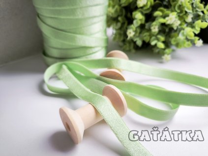 Elastické ramínko šíře 12mm - rájově zelená