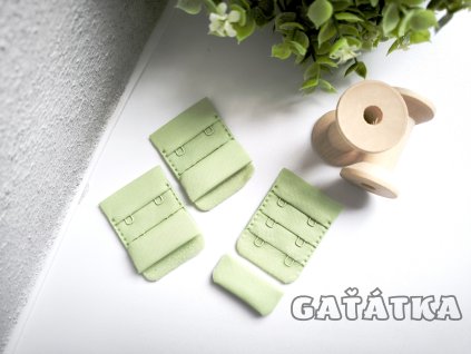 Zapínání k podprsence 38mm - 3:2 - rajská zelená