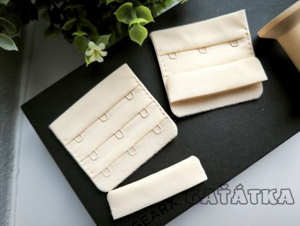 Zapínání k podprsence 57mm - 3:3 - meruňková