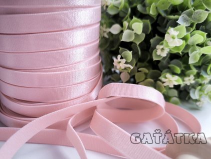 Elastické ramínko šíře 10mm - jemná růžová