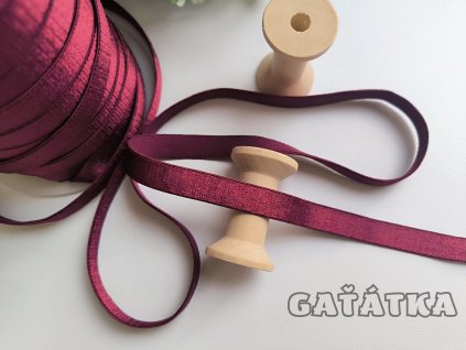 Elastické ramínko šíře 12mm - vínová